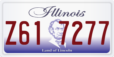 IL license plate Z617277