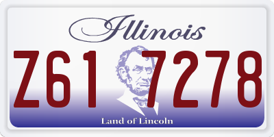 IL license plate Z617278