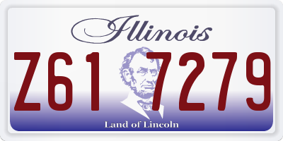 IL license plate Z617279