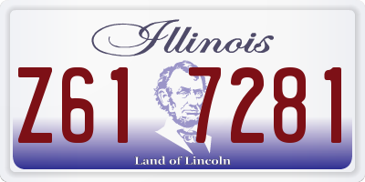 IL license plate Z617281