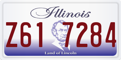 IL license plate Z617284