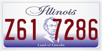 IL license plate Z617286