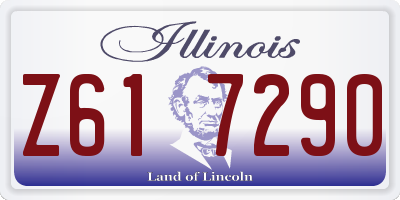 IL license plate Z617290