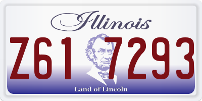 IL license plate Z617293
