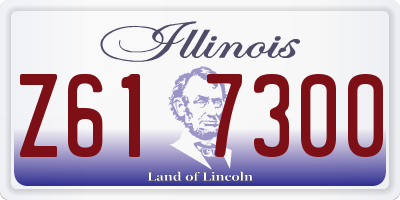 IL license plate Z617300