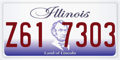 IL license plate Z617303