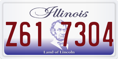 IL license plate Z617304