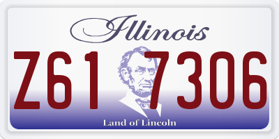 IL license plate Z617306