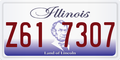 IL license plate Z617307