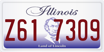 IL license plate Z617309