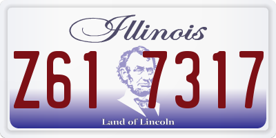 IL license plate Z617317
