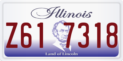 IL license plate Z617318