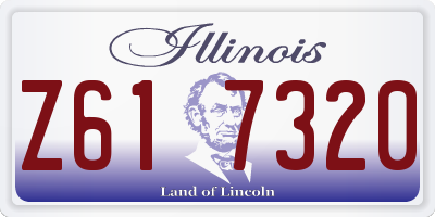 IL license plate Z617320