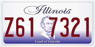 IL license plate Z617321