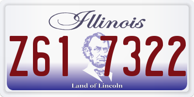 IL license plate Z617322
