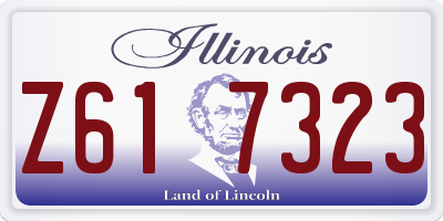 IL license plate Z617323
