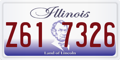 IL license plate Z617326