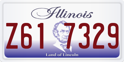 IL license plate Z617329