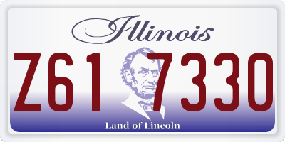 IL license plate Z617330