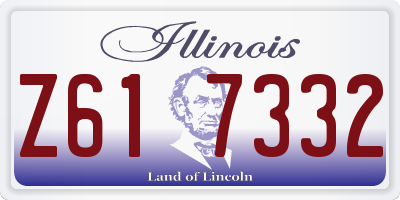 IL license plate Z617332