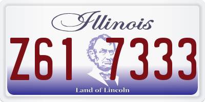 IL license plate Z617333