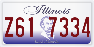 IL license plate Z617334