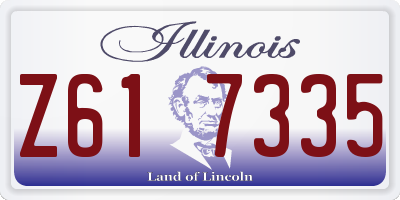 IL license plate Z617335