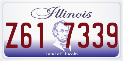 IL license plate Z617339