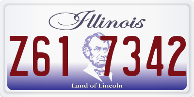 IL license plate Z617342