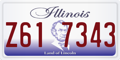 IL license plate Z617343