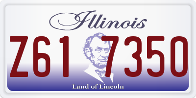 IL license plate Z617350