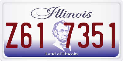 IL license plate Z617351