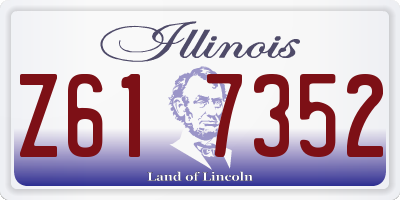 IL license plate Z617352