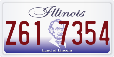IL license plate Z617354