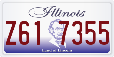 IL license plate Z617355