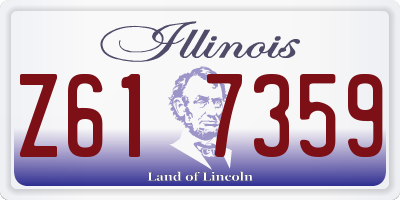 IL license plate Z617359