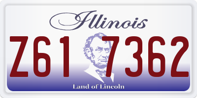 IL license plate Z617362