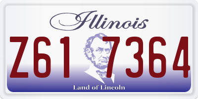 IL license plate Z617364