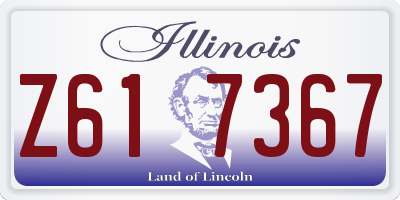 IL license plate Z617367