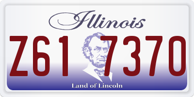 IL license plate Z617370