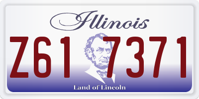 IL license plate Z617371