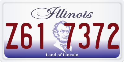 IL license plate Z617372