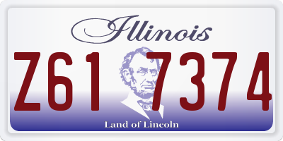 IL license plate Z617374