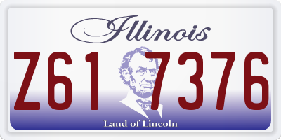 IL license plate Z617376