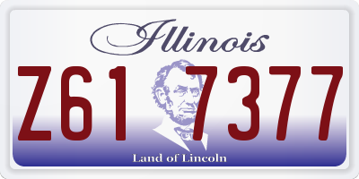 IL license plate Z617377