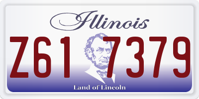 IL license plate Z617379