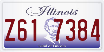 IL license plate Z617384