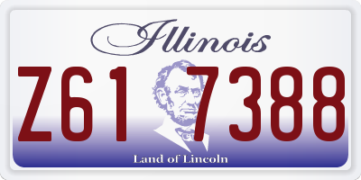 IL license plate Z617388