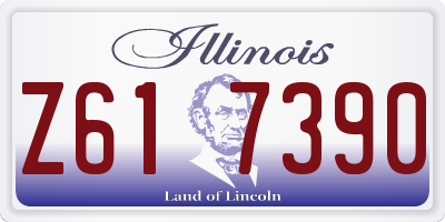 IL license plate Z617390