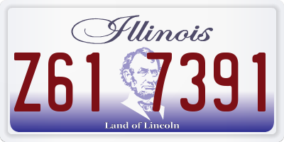 IL license plate Z617391